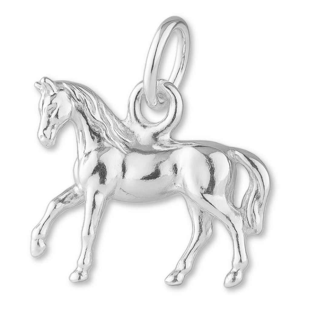 925 Sterling Silver - Prancing Arabian Horse Charm
