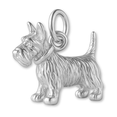 940 Argentium Silver - Scottish Terrier Dog Charm