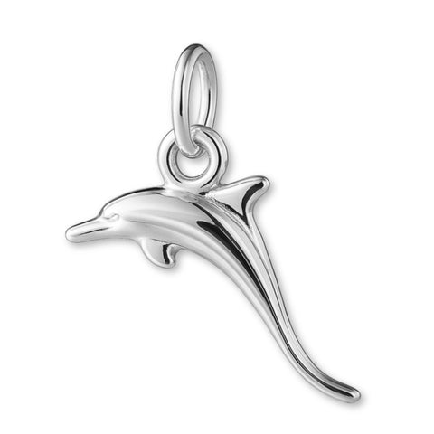 940 Argentium Silver - Jumping Dolphin Charm