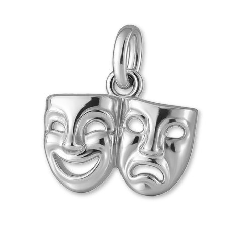 940 Argentium Silver - Openwork Laugh Now Cry Later Charm