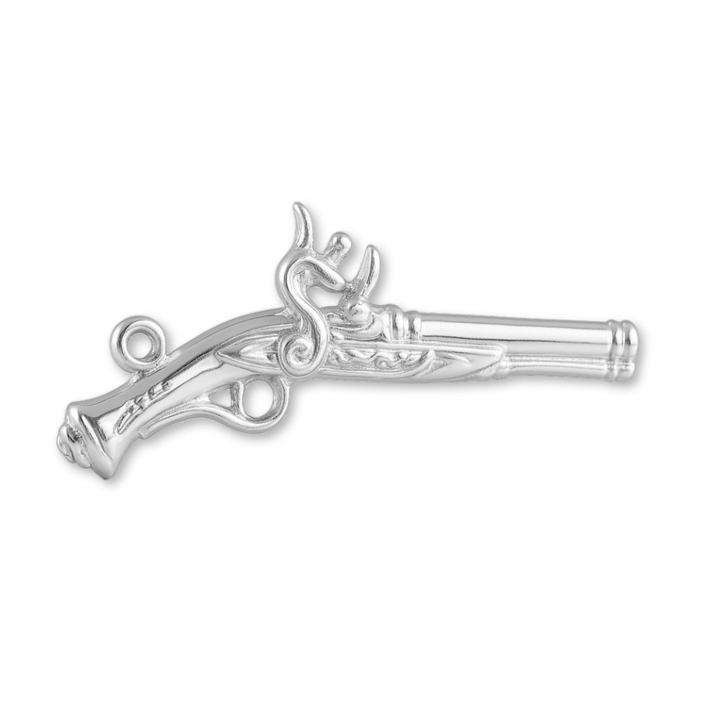 940 Argentium Silver - Flintlock Pistol Charm