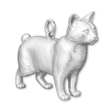999 Pure Silver - Pixiebob Cat Charm