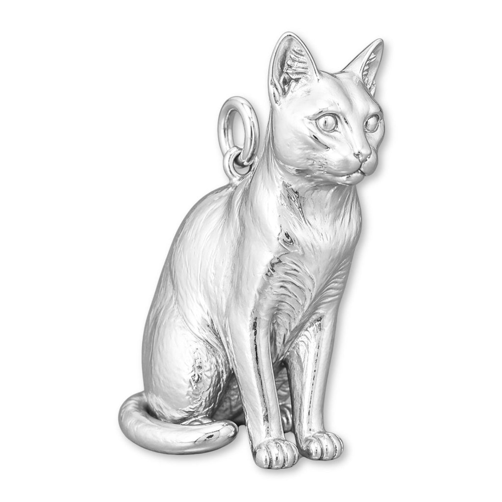 925 Sterling Silver - Korat Cat Charm