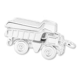 999 Pure Silver - Tipper Dump Truck Charm
