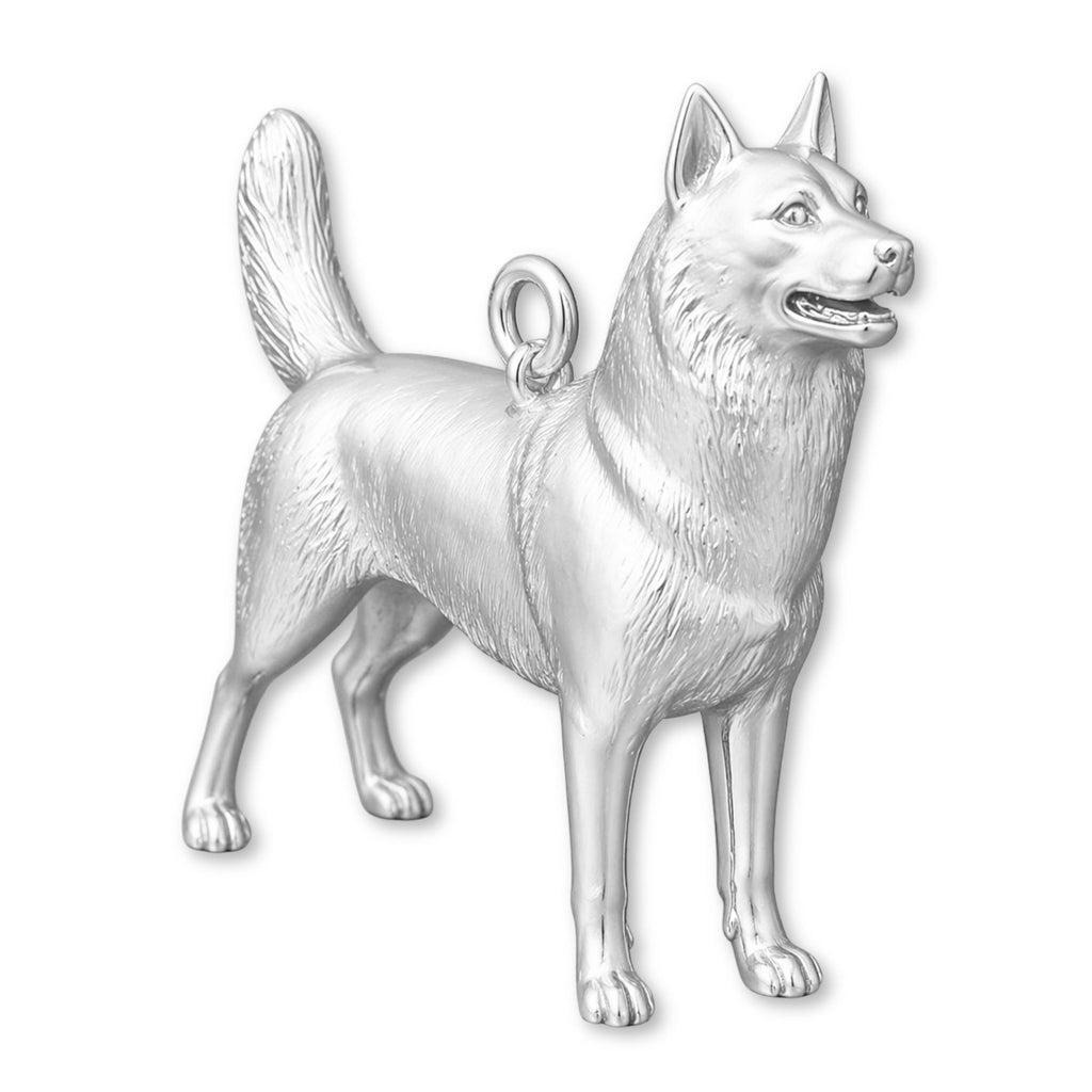 925 Sterling Silver - Siberian Husky Dog Charm