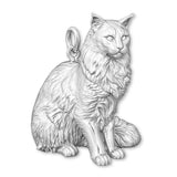 925 Sterling Silver - Maine Coon Cat Charm