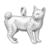 999 Pure Silver - Japanese Bobtail Cat Charm