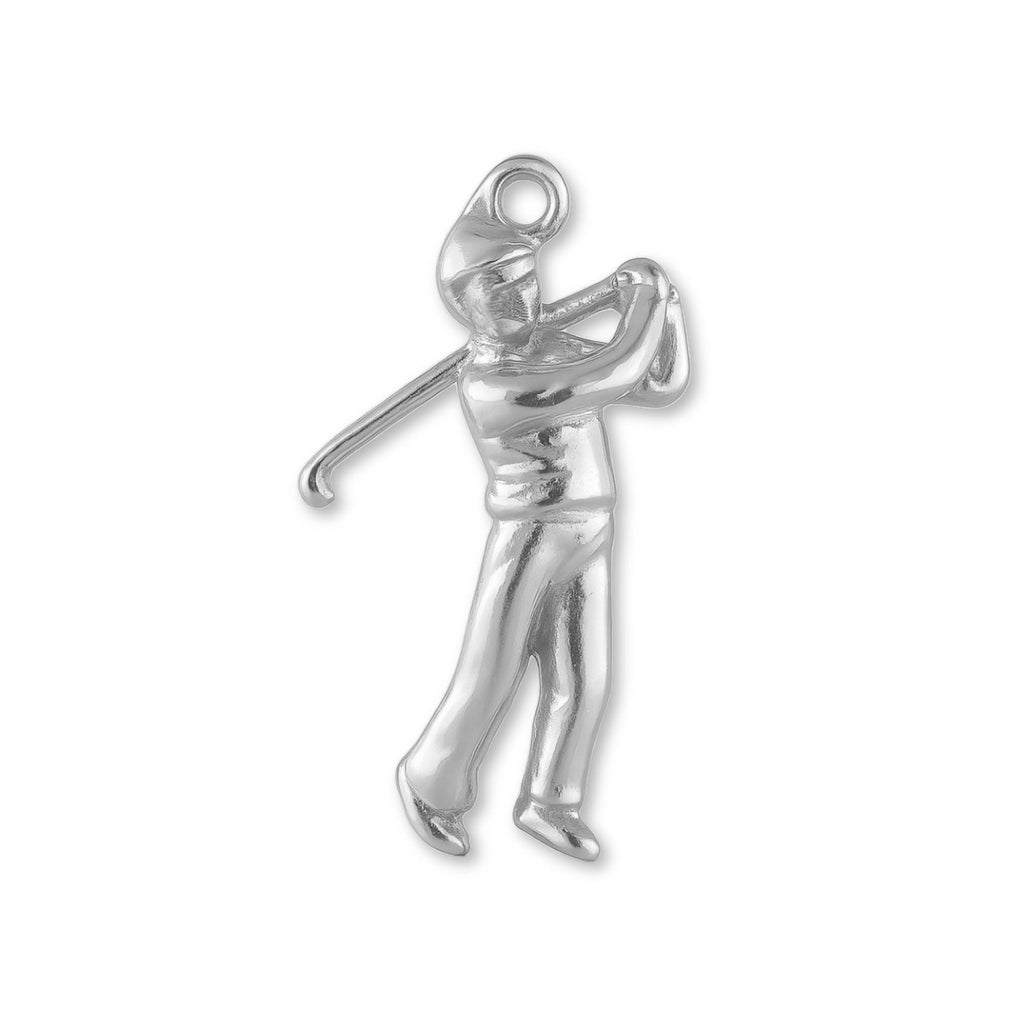 925 Sterling Silver - Golfer Swing Charm