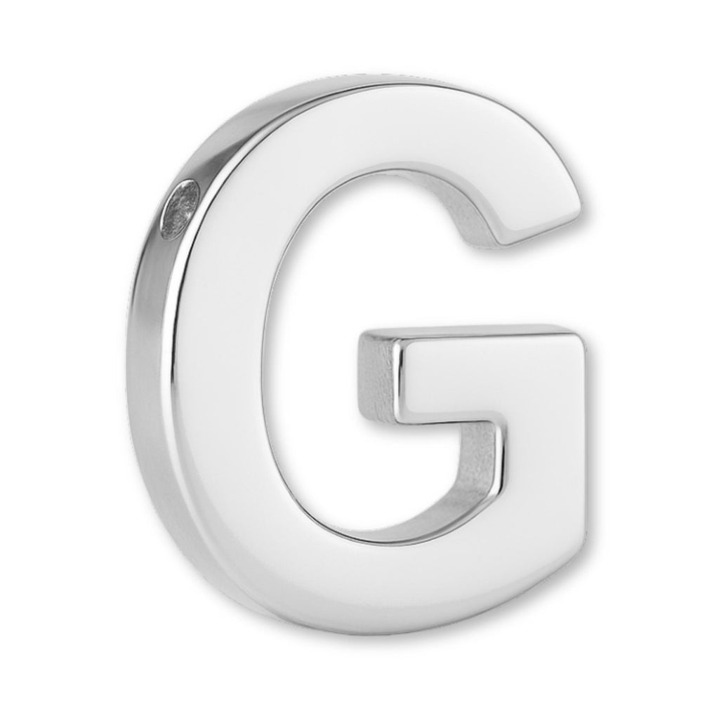 925 Sterling Silver - Block Letter Charm