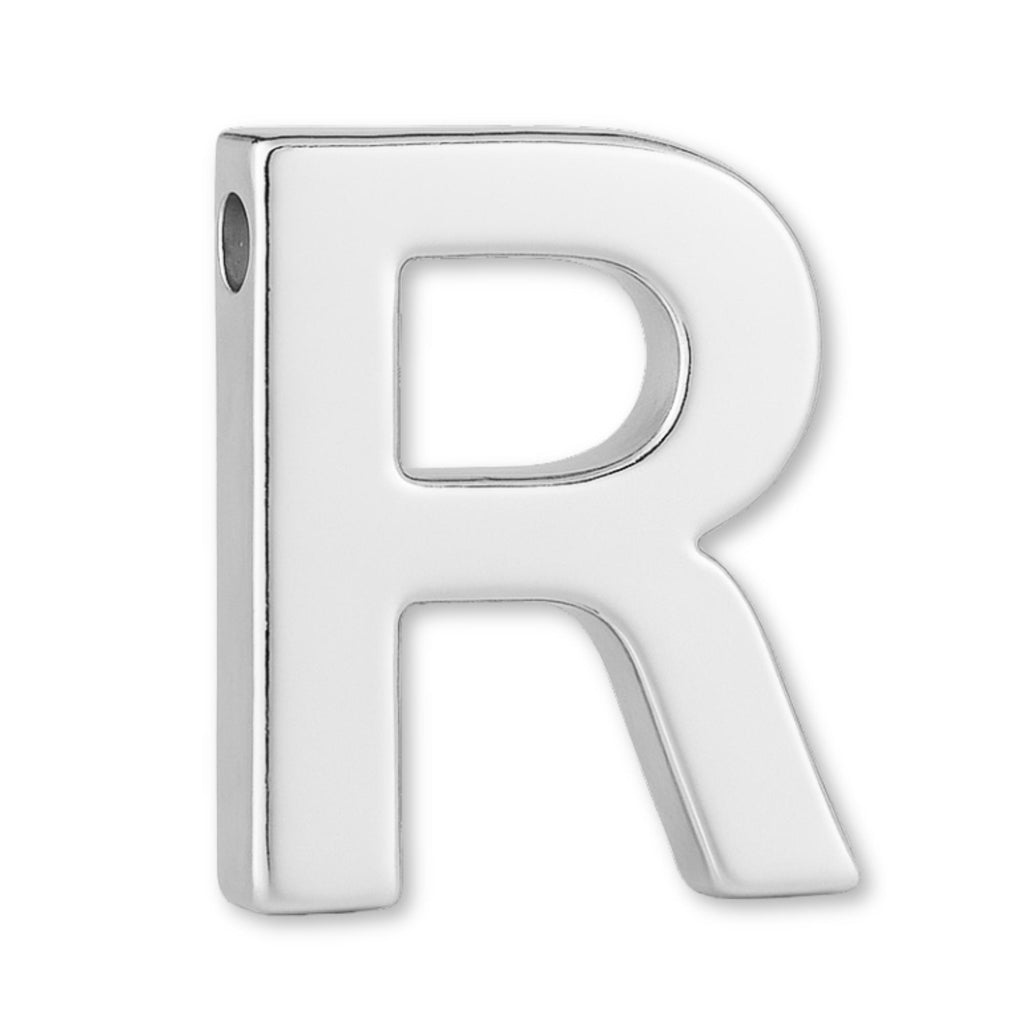 925 Sterling Silver - Block Letter Charm