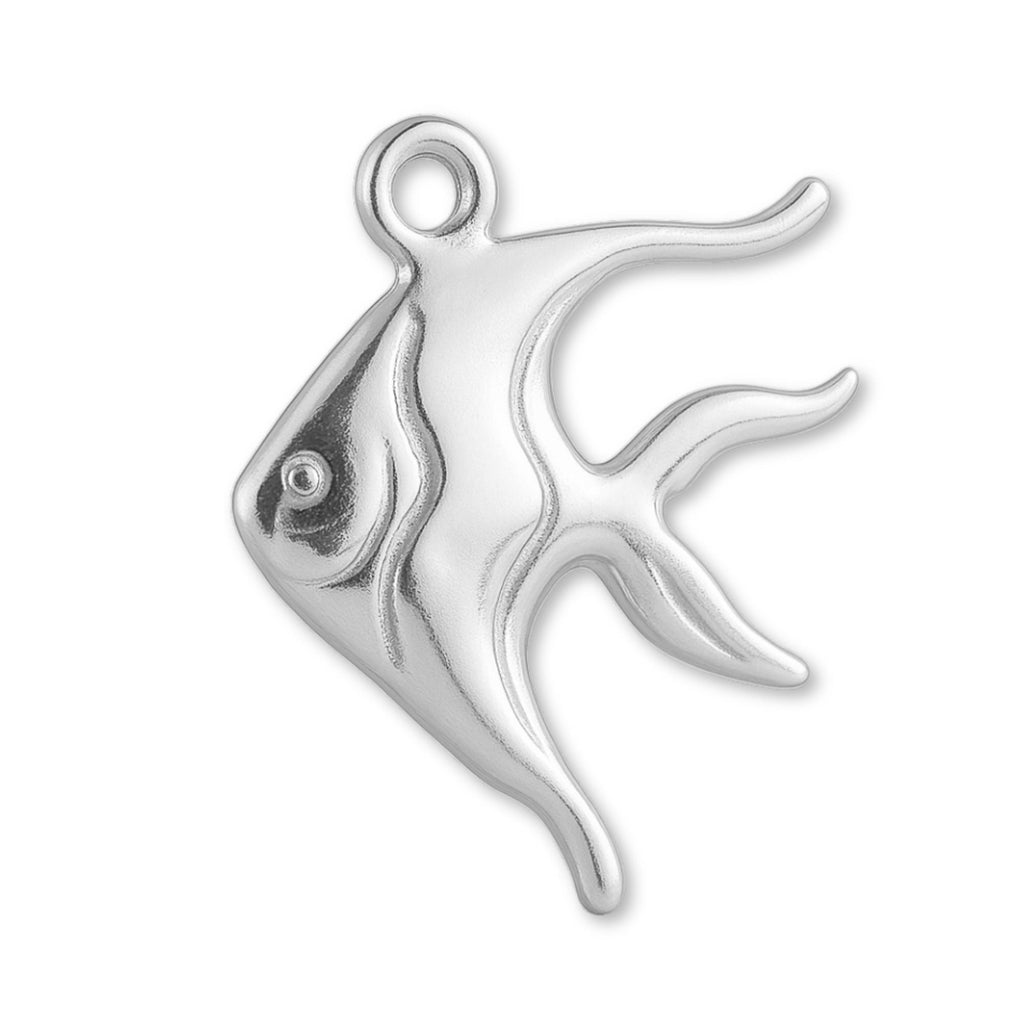 925 Sterling Silver - Moorish Idol Fish Charm