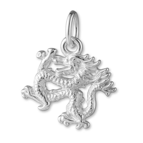 925 Sterling Silver - Oriental Dragon Charm