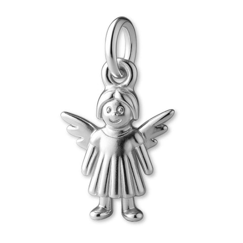 925 Sterling Silver - Festive Angel Figurine Charm