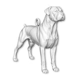 999 Pure Silver - Boxer Dog Charm