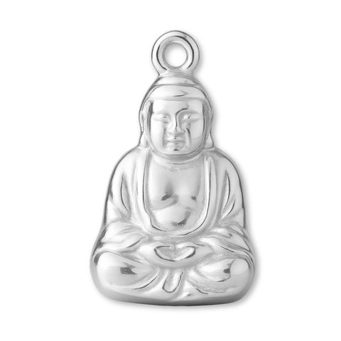 925 Sterling Silver - Meditating Buddha Charm