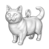 925 Sterling Silver - Munchkin Cat Charm