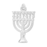 925 Sterling Silver - Temple Menorah Charm