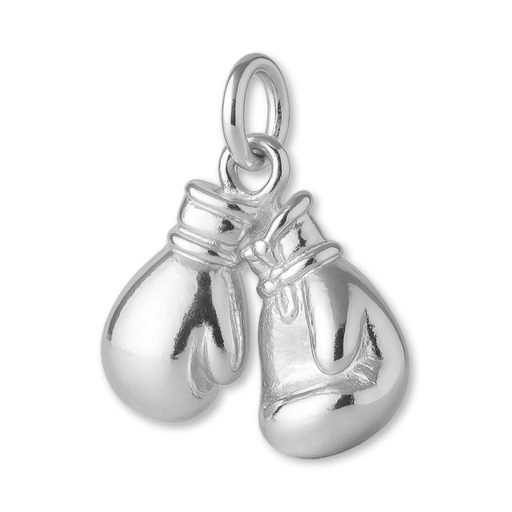 925 Sterling Silver - Vintage Boxing Gloves Charm