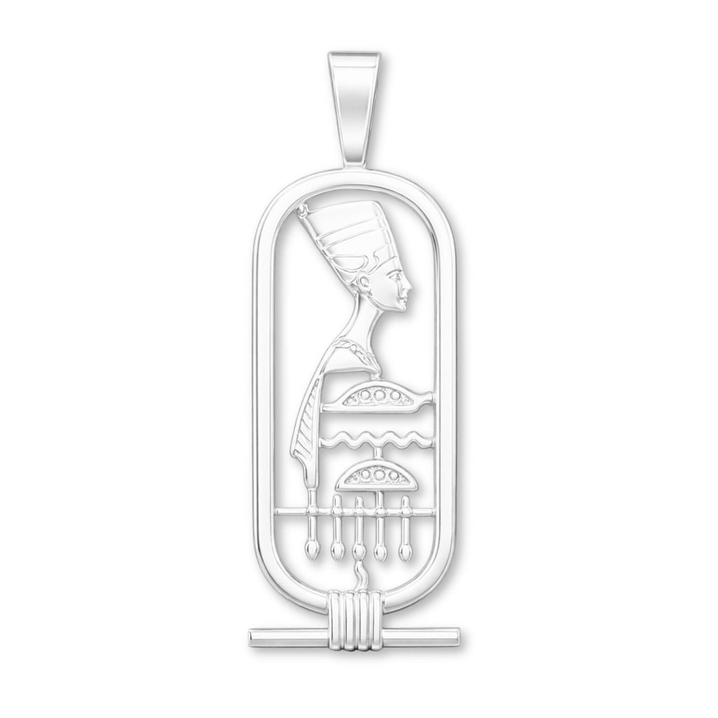 940 Argentium Silver - Nefertiti Cartouche Charm