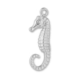 940 Argentium Silver - Dwarf Seahorse Charm