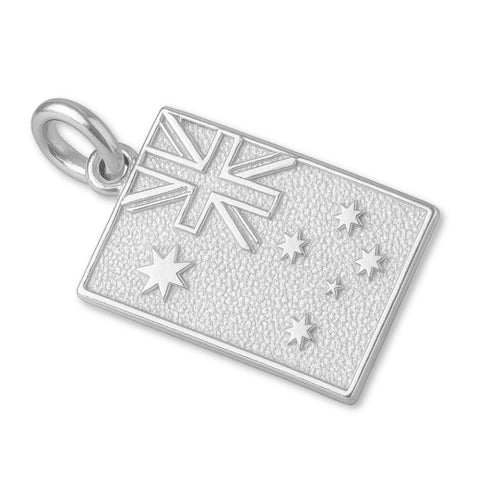 999 Pure Silver - Australian Flag Charm