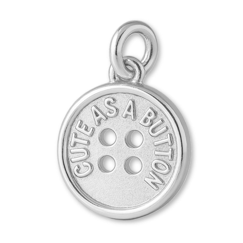 925 Sterling Silver - Cute as a Button Charm