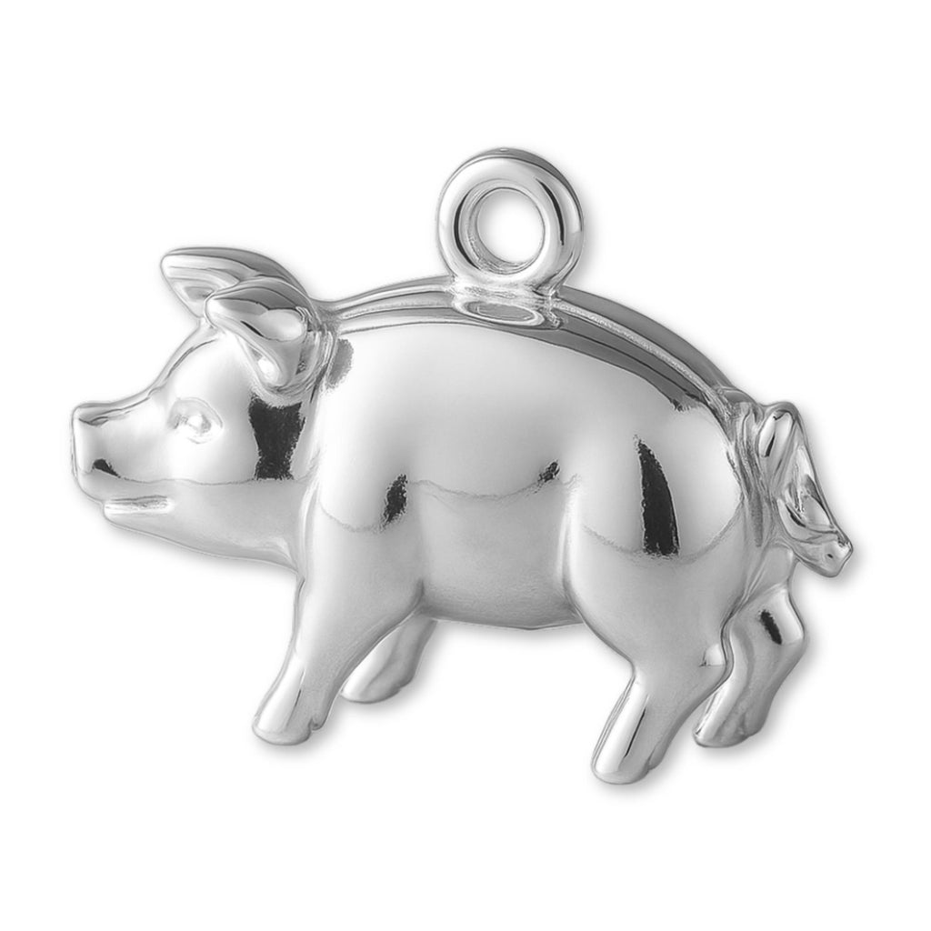 940 Argentium Silver - Heritage Pig Charm