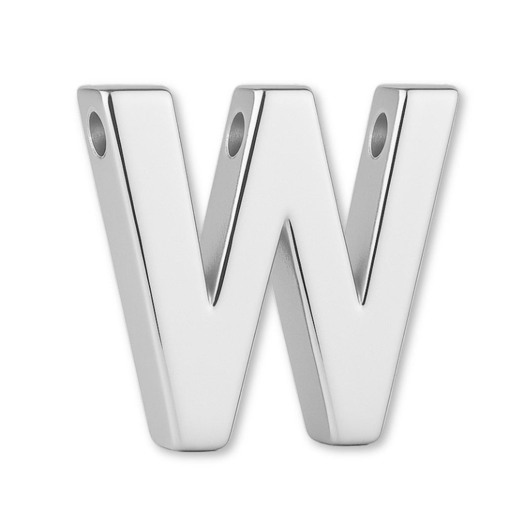 925 Sterling Silver - Block Letter Charm