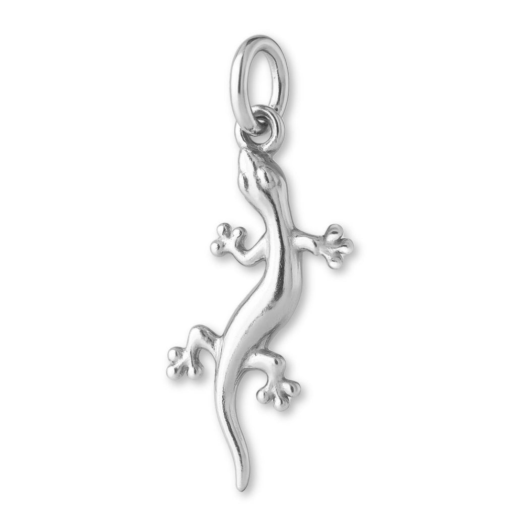 925 Sterling Silver - Forest Gecko Charm