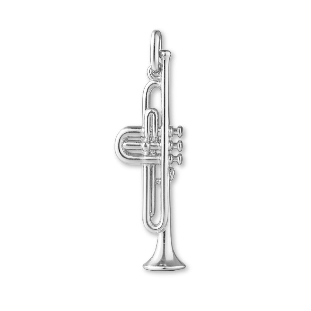 940 Argentium Silver - Tube Trumpet Charm