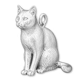 999 Pure Silver - Russian Blue Cat Charm