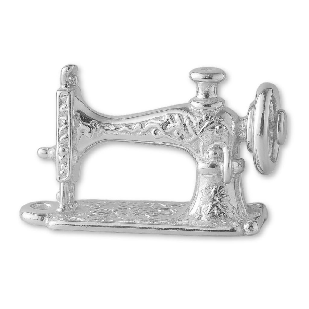 999 Pure Silver - Vintage Sewing Machine Charm