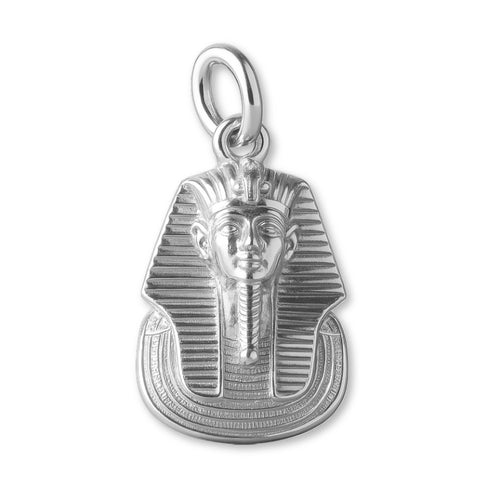 925 Sterling Silver - Tutankhamun Pharaoh Head Charm
