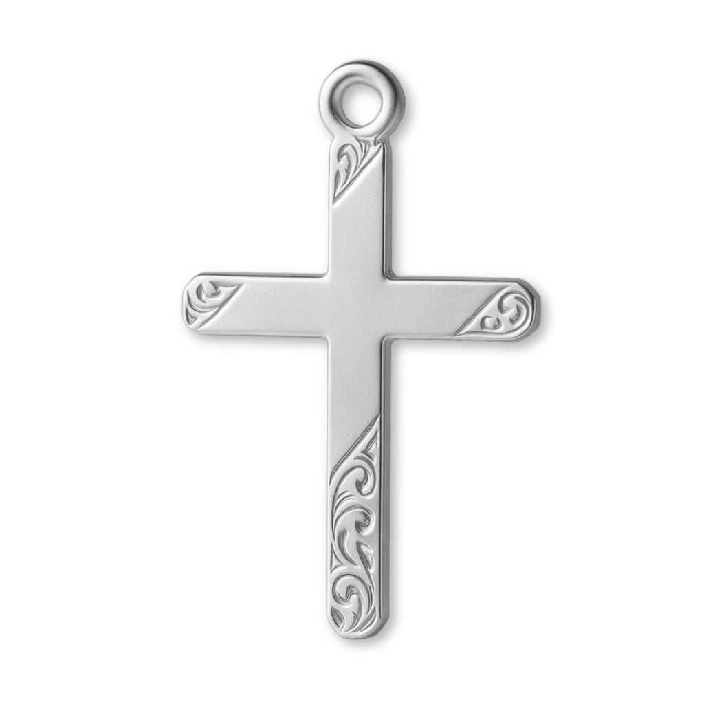 925 Sterling Silver - Heirloom-Style Crucifix Charm