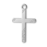 925 Sterling Silver - Heirloom-Style Crucifix Charm