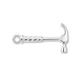 925 Sterling Silver - Builders Hammer Charm