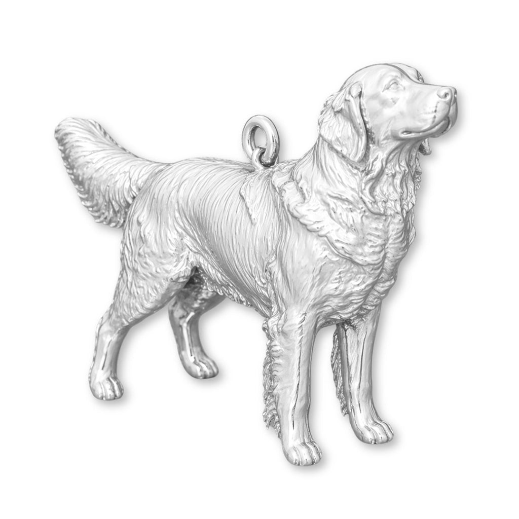 940 Argentium Silver - Golden Retriever Dog Charm