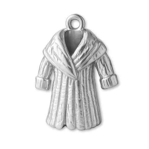999 Pure Silver - Puffy Winter Coat Charm