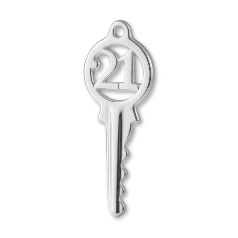 940 Argentium Silver - Classic 21 House Key Charm