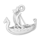 925 Sterling Silver - Viking Longship Charm