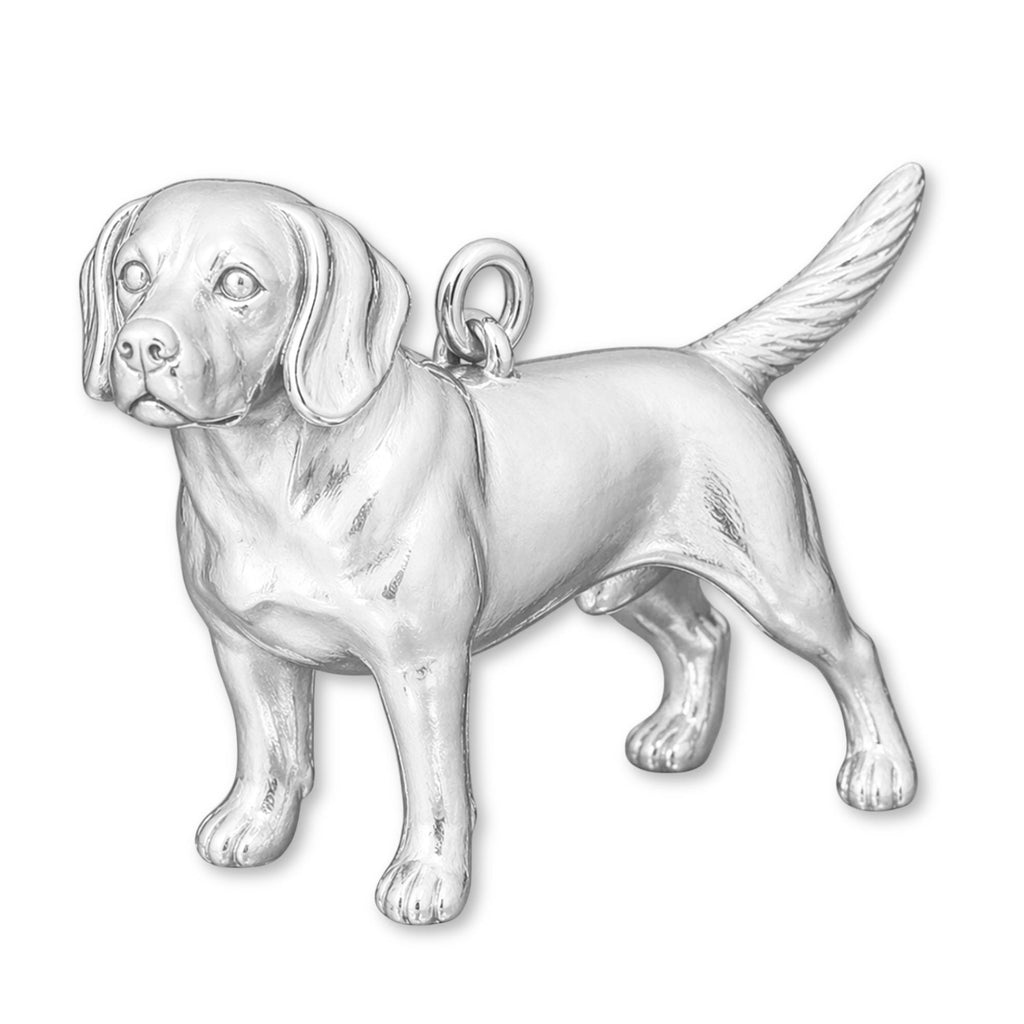 999 Pure Silver - Beagle Dog Charm