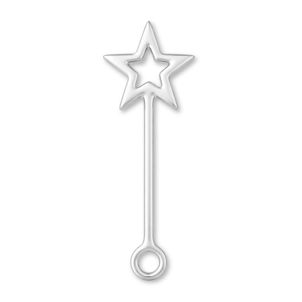 999 Pure Silver - Star Wand Charm