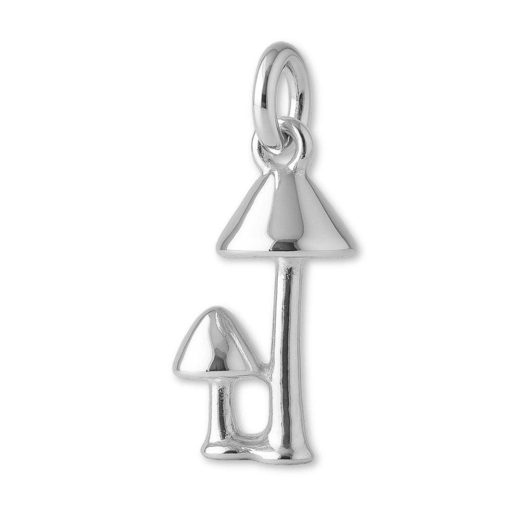 940 Argentium Silver - Woodland Mushrooms Charm