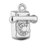 940 Argentium Silver - Rotary Telephone Charm