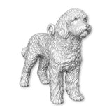 925 Sterling Silver - Labradoodle Dog Charm