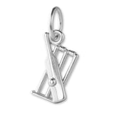 925 Sterling Silver - Cricket Bat & Stumps Charm