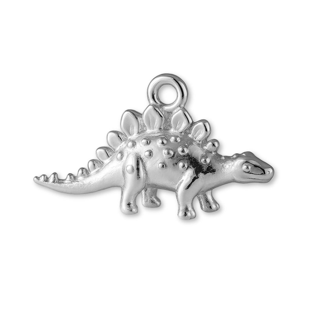 925 Sterling Silver - Classic Stegosaurus Charm