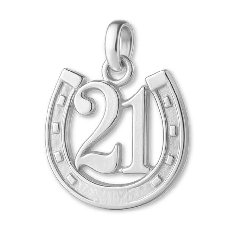 940 Argentium Silver - 21 Horseshoe Charm