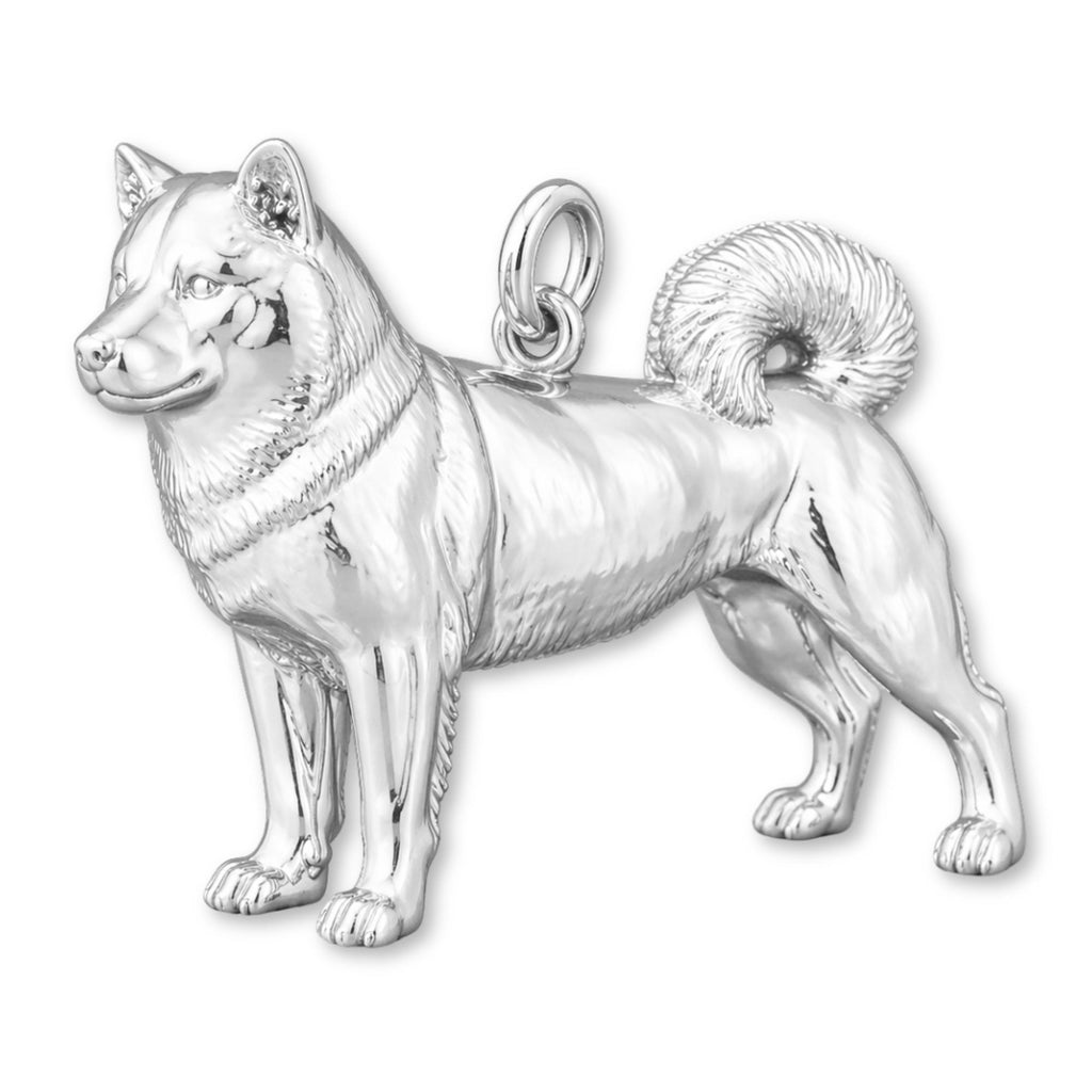 999 Pure Silver - Shiba Inu Dog Charm