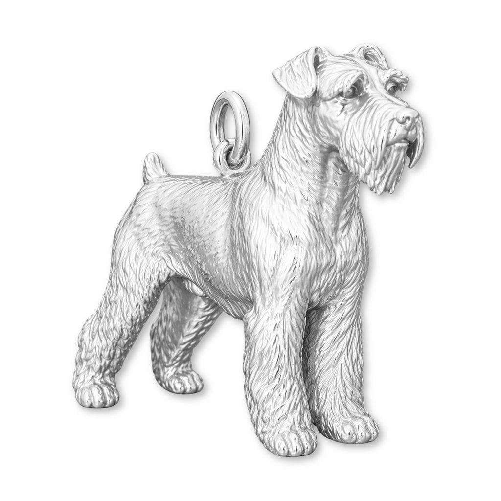 999 Pure Silver - Miniature Schnauzer Dog Charm